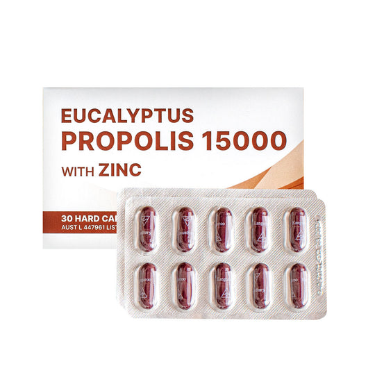 OZNEX EUCALYPTUS PROPOLIS 15000 WITH ZINC 120 CAPSULES