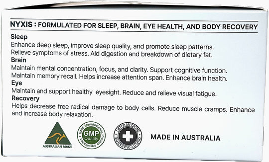 NYXIS – Sleep, Brain, Eye Health Solution 120 Vegan Capsules