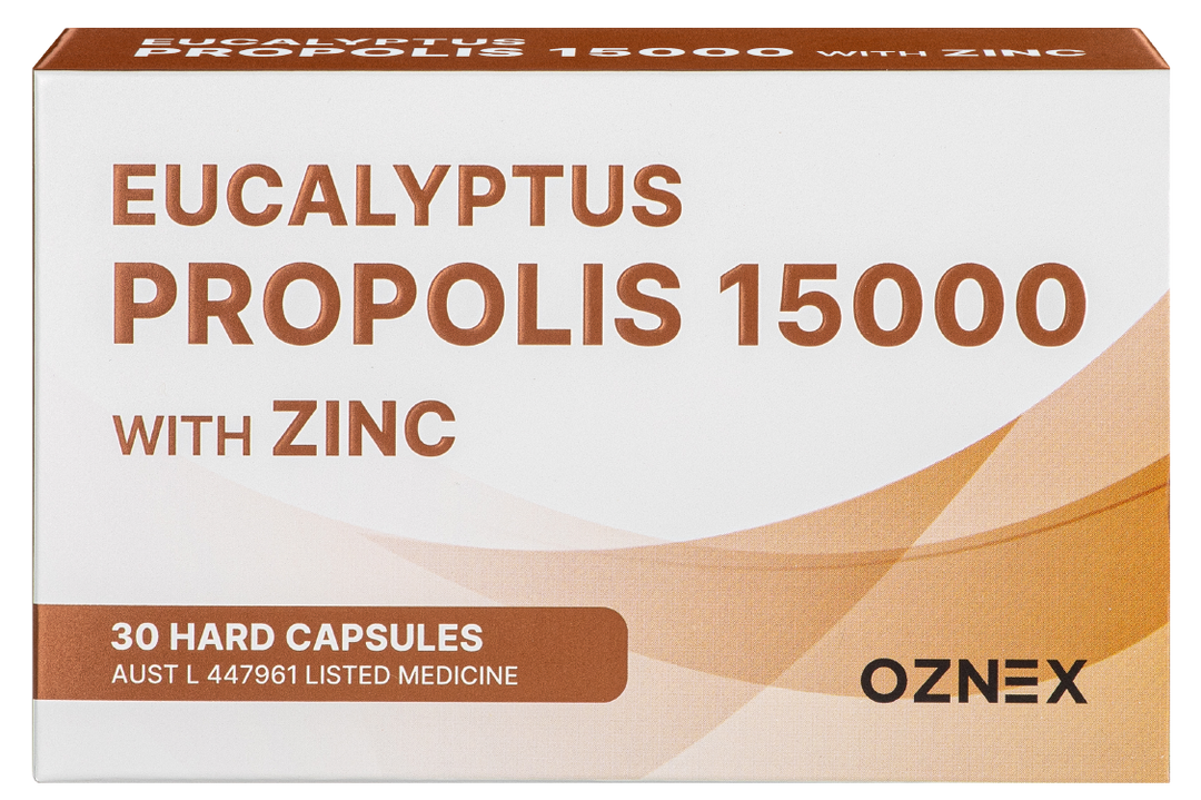 OZNEX EUCALYPTUS PROPOLIS 15000 WITH ZINC 120 CAPSULES